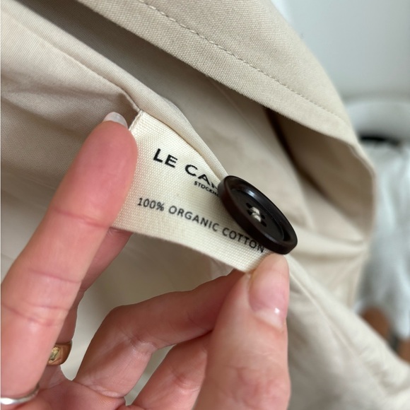 NWT LE CAPSOLE Organic Cotton Oversized Trench Coat - Picture 8 of 8